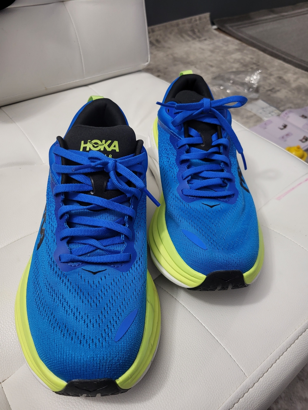 Hoka Bondi 8 Maximalist Men's Athletic Running Shoes - Picture 4 of 5